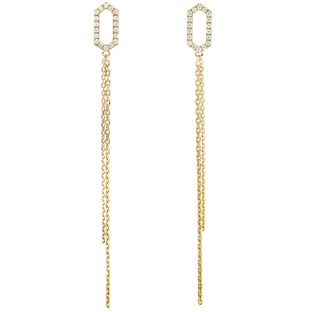 六花 チェーンピアス