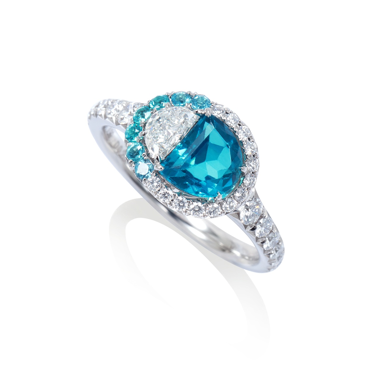 パライバトルマリン、ダイヤモンド